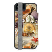 貝殻オンビーチ INCIPIO iPhoneウォレットケース (フォリオ裏面)