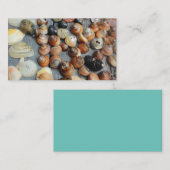 貝殻コレクションの大部分が黄金のカタツムリ 名刺 (正面/裏面)