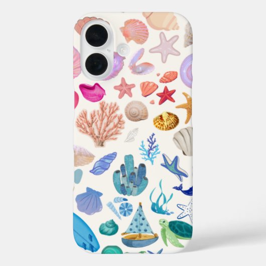 貝殻サマーグラデーション フォンケース Case-Mate iPhoneケース (裏面)