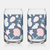 貝殻パターン ガラス缶 (正面)