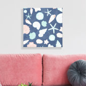 貝殻パターン キャンバスプリント (インサイチュ (リビング))
