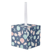 貝殻パターン キューブオーナメント (裏面アングル)