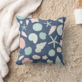 貝殻パターン クッション (ブランケット)