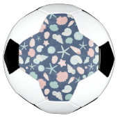 貝殻パターン サッカーボール (回転)