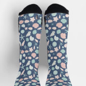 貝殻パターン ソックス (上部)