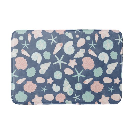 貝殻パターン バスマット (正面)