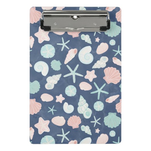 貝殻パターン ミニクリップボード (正面)