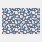 貝殻パターン ラッピングペーパーシート (正面2)