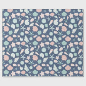 貝殻パターン ラッピングペーパー (フラット)