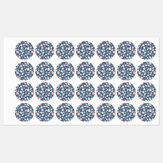 貝殻パターン ラベル (シート)