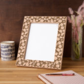 貝殻パターン レーザー彫刻フレーム (左)