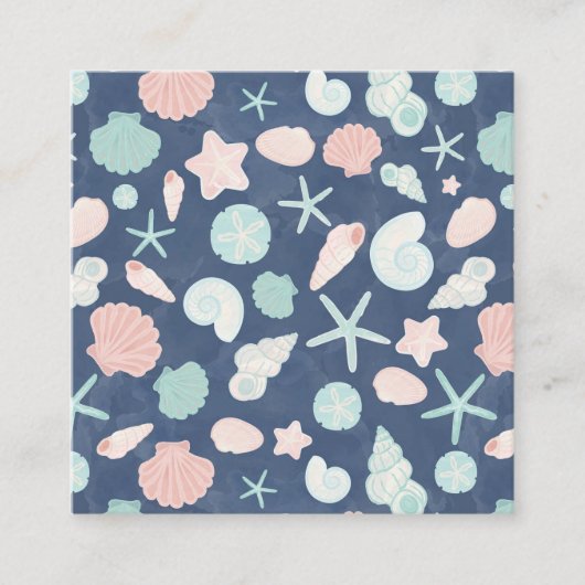 貝殻パターン 予約カード (正面)