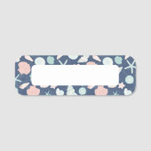 貝殻パターン 名札 (正面)