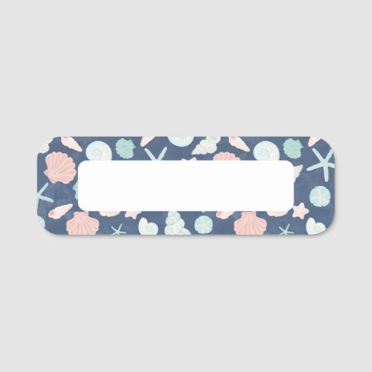 貝殻パターン 名札 (正面)