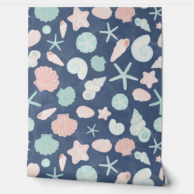 貝殻パターン 壁紙 (ほどく)