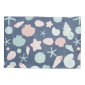 貝殻パターン 枕カバー (裏面-左)