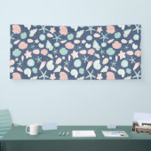 貝殻パターン 横断幕 (トレードショー)