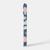 貝殻パターン iPhone 15ケース (左側面)