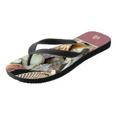 貝殻モノグラムの ビーチサンダル (アングル)