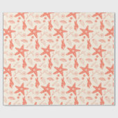 貝殻ラッピング紙 ラッピングペーパー (フラット)