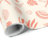 貝殻ラッピング紙 ラッピングペーパー (ロールコーナー)