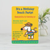 貝殻付き誕生日 招待状 (スタンド正面)