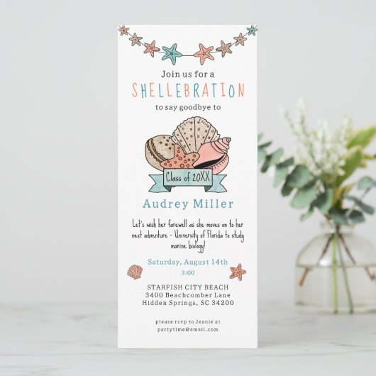 貝殻卒　お別れ 招待状 (スタンド正面)