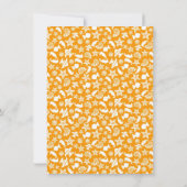 貝殻及びヒトデのハートの夏のビーチ結婚式 サンキューカード (裏面)