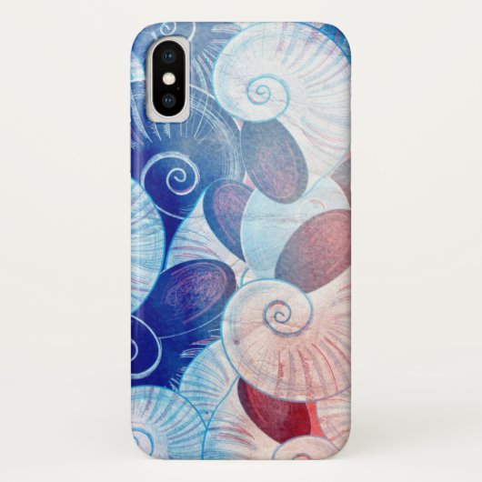 貝殻場面パターン Case-Mate iPhoneケース (裏面)