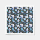 貝殻模様のサンゴ スタンダードカクテルナプキン (正面)