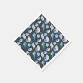貝殻模様のサンゴ スタンダードカクテルナプキン (角)