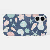 貝殻模様 iPhone 16ケース (裏面横)