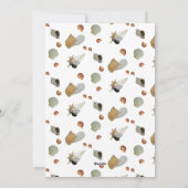 貝殻海ビーチ熱帯沿岸クリスマス シーズンカード (裏面)