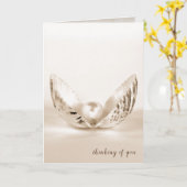 貝殻独身のの真珠 カード (黄色い花)