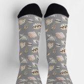 貝殻甲殻類核海ビーチ ソックス (上部)