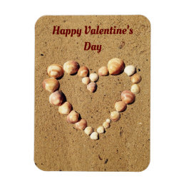 貝殻磁石製ハート マグネット