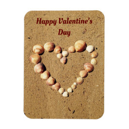 貝殻磁石製ハート マグネット