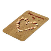 貝殻磁石製ハート マグネット (左側)