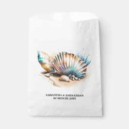 貝殻航海の3Dビーチ砂海洋 フェイバーバッグ