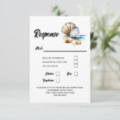 貝殻3Dビーチ航海のシエレガントェル 出欠カード (スタンド正面)