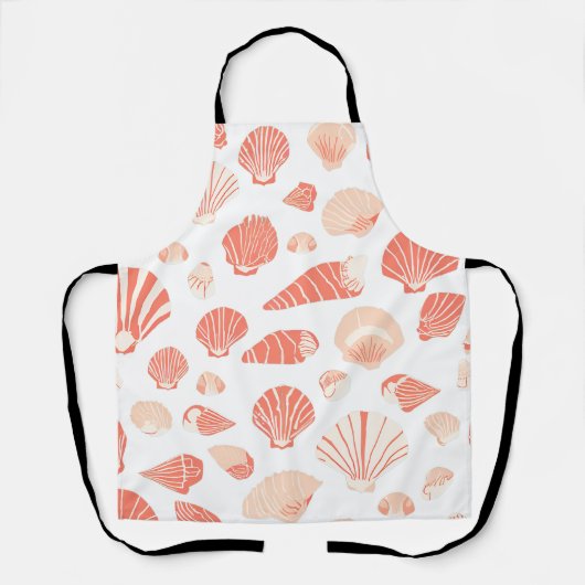 貝殻 | かわいい海ビーチ エプロン (正面)