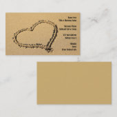 貝殻|のビーチの楽園の旅行代理店 名刺 (正面/裏面)