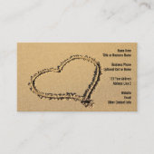 貝殻|のビーチの楽園の旅行代理店 名刺 (正面)