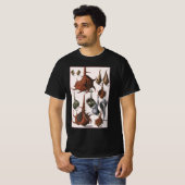 貝殻, アンティークの貝殻, 海洋の海洋生物 Tシャツ (正面フル)