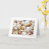 貝殻 カード (黄色い花)