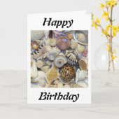 貝殻 カード (黄色い花)