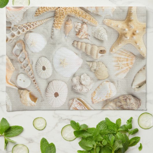 貝殻 キッチンタオル (折り畳み)