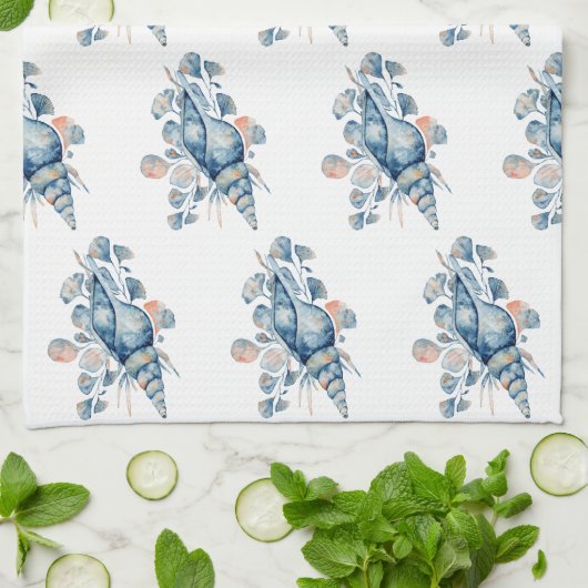 貝殻 キッチンタオル (折り畳み)