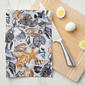 貝殻 キッチンタオル (四つ折り)