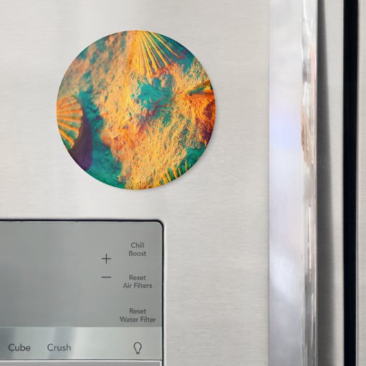 貝殻、クラムシェル、コックルシェル、ホタテ マグネット (インサイチュ (冷蔵庫))